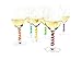 Stem Spring: Set of 6 Multicolored coil shaped Silicone Wine Glass Marker Charms by True Zoo