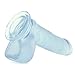 Doc Johnson Crystal Jellies - 7 Inch Realistic Cock With Balls - Strong Suction Cup Base - 7.2 in. Long and 1.7 in. Wide - Dildo, Clear