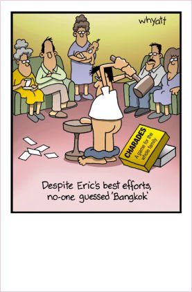 Family Charades Game Birthday Card