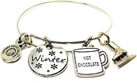 Winter Favorites Expandable Wire Bangle, 2.5"