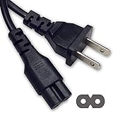 Ipax 10 Ft Long Two Prong AC Power Adapter Cord Cable Compatible with for PS4 PS3 Slim LG TCL Samsung UN32EH5300 UN40EH5300 UN46EH5300 UN50EH5300 UN28H4000 UN40J5200 UN43J5200 UN48J5200 UN50J5200 TV