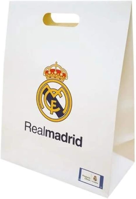 Bolsa Regalo Mediana Real Madrid Blanca: Amazon.es: Deportes y aire libre