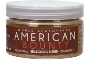 Herbs Seasoning - BBQ Seasoning - Southwest Seasoning - Steak Marinade - Steak Rub - Lamb Chops - Fish Seasoning - Smoker Spices And Rubs - Ground Beef Seasoning - World Seasonings - AMERICAN BOUNTY