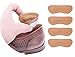 Leather Heel Grips Liner Cushion Inserts for Shoes Too Big,Heel Pads for Heel Pain,Improved Shoe Fit and Comfort,8 Pairs Khaki 0.35 inch Thick