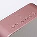 WINOMO Bluetooth Speaker Alarm Clock Radio Wireless Subwoofer Creative Large Mirror Screen Display of Temperature Bedside Alarm Sound Box for Bedroom(Rose Gold)