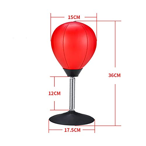 Cotowin Boxing Desktop Punching Ball Heavy Duty Suction Pressure Relieve Freestanding Boxing Bag Desktop Vent Ball Boxing Training Practise De-Stress Sandbag Toy