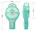 TOPWELL WIOR Handheld Mini USB Misting Fan Water Spray Fan Rechargeable Portable Personal Cooling Mist Humidifier Fan (Green)