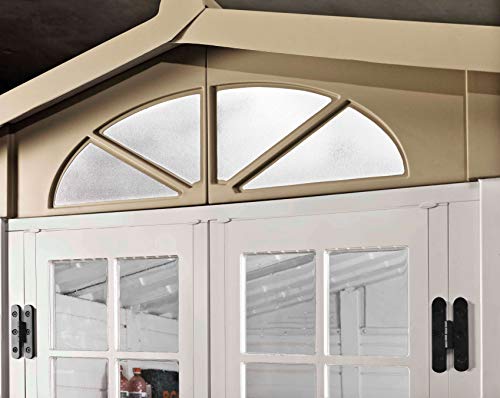 Gardiun KSP38250 Gartenhaus aus Kunstharz, Tuscany EVO 280 Weiß/Beige 309 x 261 x 225 cm – Bild 5