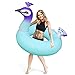 Peacock Swim Ring Pool Float - Wishtime Elegant Peacock Swimming Ring for Adult Summer Outdoor Inner Tube Swimming Toy
