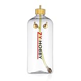 ZYHOBBY RC Fuel Tank 1000ML,RC Gas Fuel Bottle with Transparent Plastic for RC Airplane Model in USA