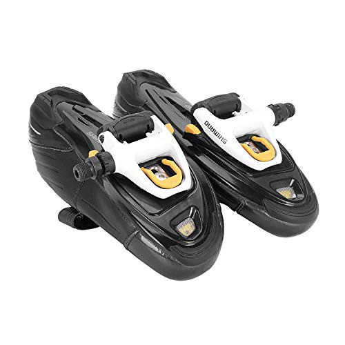 Inkesky Bike Cleats for Road Cycling - Compatible with Shimano SPD-SL SM-SH11 - Yellow - Thumbnail 3