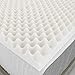 Greaton 2-inch Convoluted Egg Shell Breathable Foam Topper,Adds Comfort to Mattress, Twin, Off-White