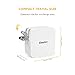EasyAcc TNSO 4U8A-WUS 40W 8A Wall Charger 4-Port USB Travel Charger with Foldable Plug, Smart Charge Technology for iPhone 6S, 6 Plus, Ipad Pro/Air/Mini, Galaxy S7 S6 Edge and More