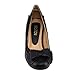 Beston CC04 Women's Sweet Bow Tie Mid Heel Slip On Dress Pumps Half Size Larger