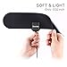 Bsitek HDTV Antenna Flat Digital Indoor Amplified TV Antenna - 50 Miles Range - Detachable Amplifier Signal Booster - 10ft Coax Cable