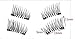 3D Dual Magnetic False Eyelashes (lashes) Extension Complete Set (8pcs) Ultra-thin (No Glue) Handmade Reusable Irritation free Natural Look Best for Beginners