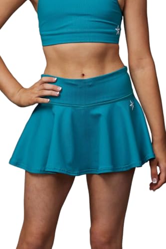 Rebel Athletic Legendary Flouncy Skirt in Teal, Size YXS
