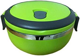 Stainless Steel Lunch Box Eco Friendly Sustainable Color To Go Food Container with Handles (Green). Perfect for kids and adults.