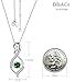 May Birthstone Jewelry Birthday Gifts Wife Mom Green Emerald Necklace Women Forever Love Infinity Pendant Sterling Silver