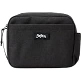 Halfday Sidecar Toiletry Bag | Travel Organizer for Men & Women with Waterproof Pouch, Mesh Pockets, Toothbrush Holder, Hanging Loop (Lightweight, Durable, Water-Resistant), Shadow