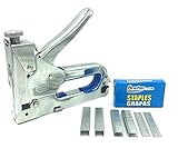 BRUFER 71066 Heavy Duty 3-in1 Stainless Steel Staple Gun Kit
