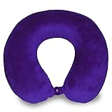 World's Best Memory Foam Neck Pillow, Purple
