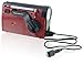 Weather X WR182R NOAA Weather Band and AM/FM Radio Flashlight with Dynamo Hand Crank Power (Red/Black)