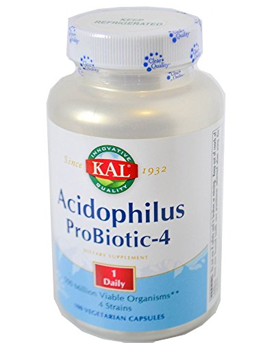 Kal Acidophilus ProBiotic-4 1 Daily 100 Vegetarian Capsules Kal Acidophilus ProBiotic-4 1 Daily 100 Vegetarian Capsules