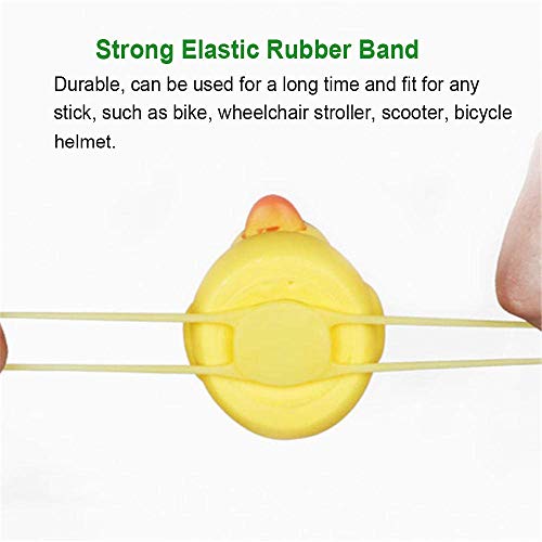 SwetLao Duck Bike Bell, Rubber Duck Bicycle Horn with LED Light and