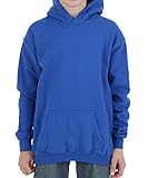 Gildan boys Heavy Blend Hooded Sweatshirt(G185B)-ROYAL-S