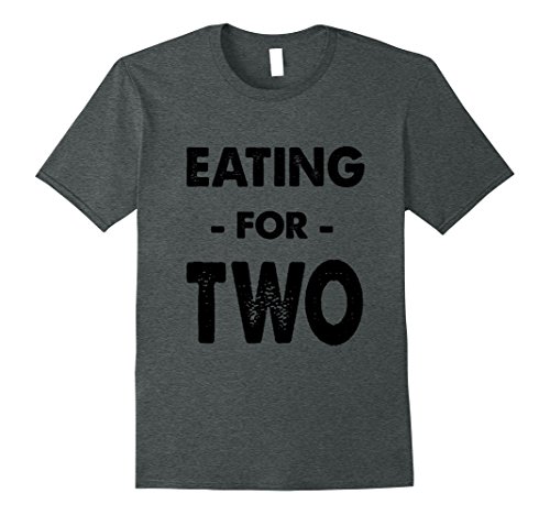 Mens Eating For Two New Mom Shirt - Baby Mama Shirt 2XL Dark Heather
