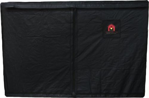 Geneva Barns GB90TW Reflective Hydroponic Grow Tent with T-Zipper, 118" Wide x 118" Deep x 76" High