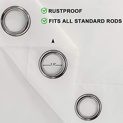 LIFONDER Transparente Pavillon-Vorhänge für den Außenbereich, 2 Paneele für den Innen- und Außenbereich, wasserdicht… – Bild 4