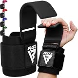 Navaris Weight Lifting Hook Straps - Pair Of Weightlifting Wrist Support Straps With Hooks