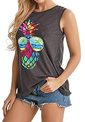 rosemia Tank Tops for Women Summer Graphic