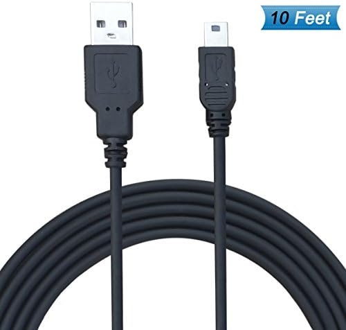 PS3 Controller USB Cable Cord for Sony Playstation 3 Wireless Dual Shock SIXAXIS CECHZC2U Joystick Data Sync 10 feet 1 Pack