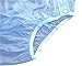 Haian Adult Incontinence Snap-on Plastic Pants Color Transparent Blue (X-Large)