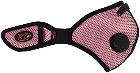 RZ Dust/Pollution Mask Bonus Pack w/5 Lab Tested Filters, Model M2, Mesh, Pink, Size Youth/Small/Medium Up to 125 lbs
