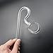 JARDLI Lily Glass Spiral Outflow Pipe for Plants Aquarium (17mm for 16/22mm (5/8'') Hose)