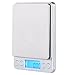 Digital Kitchen Scale Pocket Cooking and Baking Multifunction Food Scale , Weight Gram Scale, Silver, Stainless Steel (3000g/0.1g)