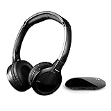 Wireless TV Headphones [No Latency], Jelly Comb Wireless RF Stereo [Rechargeable] Headphones Headset Earphone with 3.5mm Audio-out Jack for TV, Cell Phone, Laptop, Upgraded Auto Scan and Auto Sleep