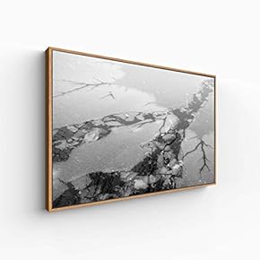 Canvas Wall Art for Living Room, Bedroom Monochrome Landscape Framed Canvas Prints for Home Decoration Ready to Hang - 16x24 inches