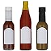 Woozy Bottle Labels - 120 Blank Hot Sauce Labels, Perfect Size For 5oz Bottles.