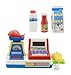 Liberty Imports Mini Supermarket Cash Register with Checkout Scanner, Weight Scale, Calculator, Play Money and Food Shopping Playset for kids