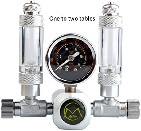 Miaomiaogo Aquarium CO2 Regulator W21.8 G5/8 Magnetic Solenoid Check Valve Aquarium Bubble Counter Fish Tank CO2 Control
