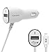 PURE GEAR 3.4-Amp Usb/Lightning Corded Car Charger - Retail Packaging - White