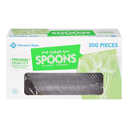 Member's Mark Clear Plastic Spoons, Heavyweight (300 ct.) Pricepulse