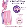 Headphones-Riwbox-BT05-Wings-Kids-Headphones-Wireless-Bluetooth-Over-Ear-85dB103db-Volume-Control-Children-Foldable-Headphones-with-MicTF-Card-Compatible-with-TabletSmartphoneSchool-PurplePink Headphones, Riwbox BT05 Wings Kids Headphones Wireless Bluetooth Over Ear 85dB/103db Volume Control Children Foldable…