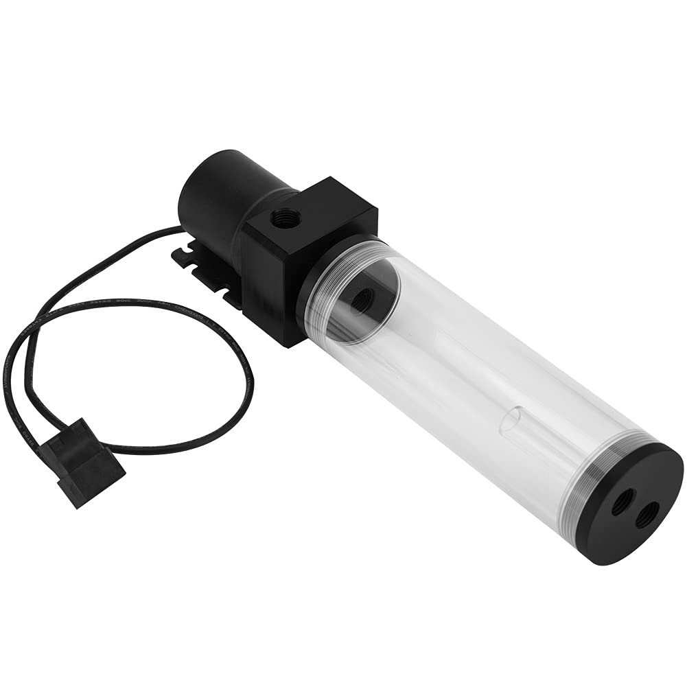 Eboxer G1/4 160MM Acrylic Cylinder Computer Water Tank 12V 19W CPU Water Cooling Pump Radiator(160mm)
