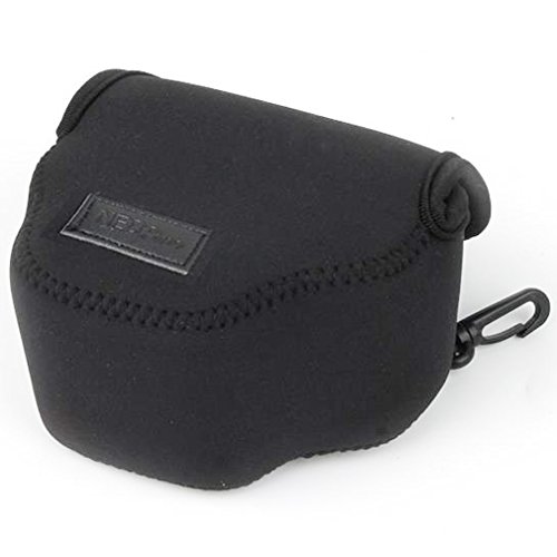 First2savvv QSL-SX510C-01 black Neoprene Camera Case Bag for Canon PowerShot SX420 IS. SX410 IS
